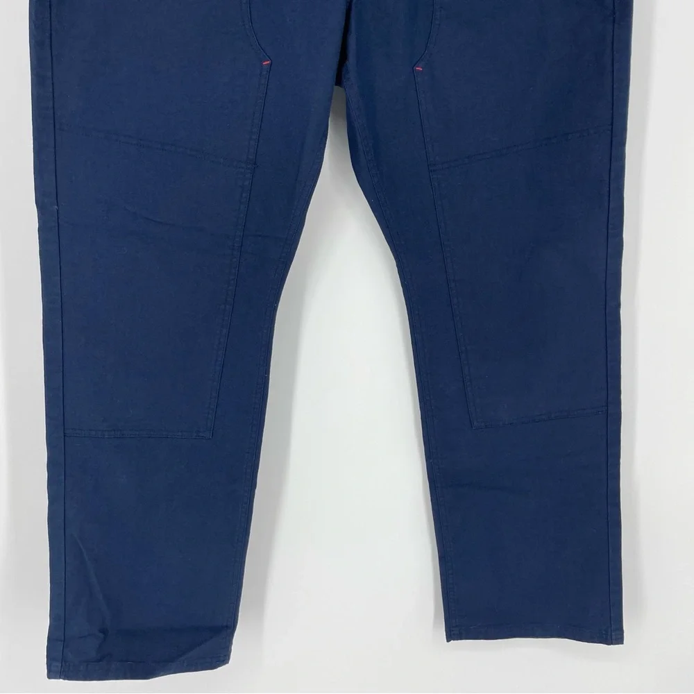 KAVU Klondike Double Knee Pants Blue Outdoor Canvas Cotton Work NWT Mens 40x32